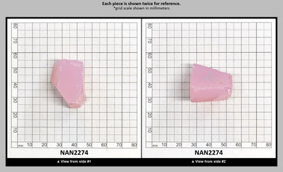 Nanosital Simulated Pink Opal Lab Created Faceting Rough for Gem Cutting - #002 - Various Sizes : NAN2274