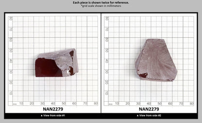 Nanosital Simulated Rhodolite Lab Created Faceting Rough for Gem Cutting - #A-2449 - Various Sizes : NAN2279