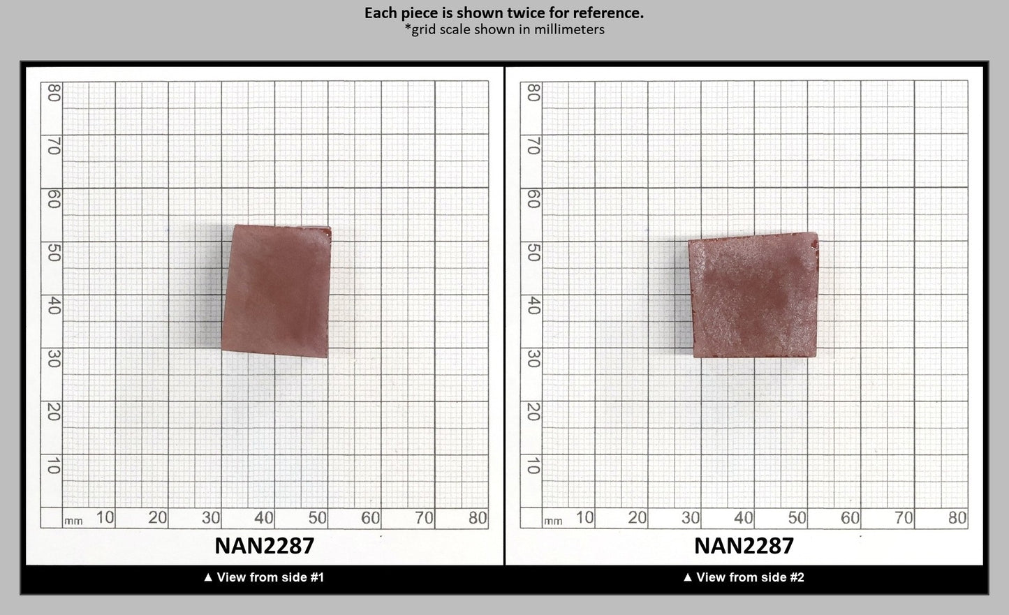 Nanosital Simulated Sweet Dreams Chocolate Opal Lab Created Faceting Rough for Gem Cutting - #700 - Various Sizes : NAN2287