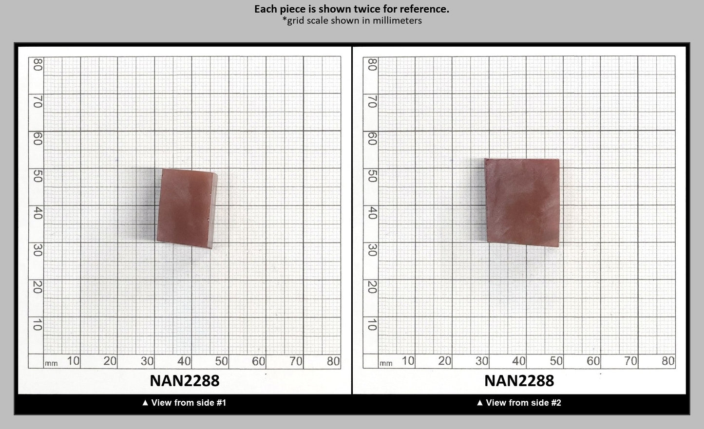Nanosital Simulated Sweet Dreams Chocolate Opal Lab Created Faceting Rough for Gem Cutting - #700 - Various Sizes : NAN2288