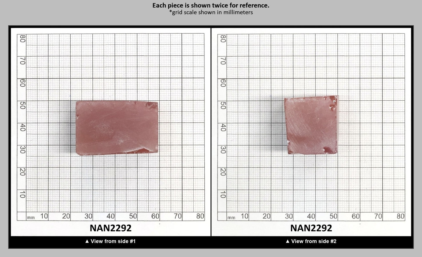 Nanosital Simulated Sweet Dreams Lab Created Faceting Rough for Gem Cutting - #600 - Various Sizes : NAN2292