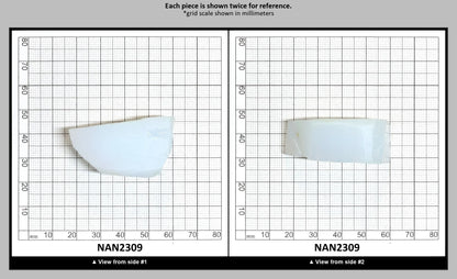 Nanosital Simulated White Opal Lab Created Faceting Rough for Gem Cutting - #001 - Various Sizes : NAN2309