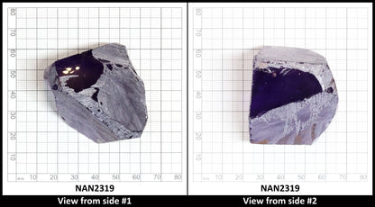 Nanosital Simulated Amethyst  Lab Created Faceting Rough for Gem Cutting - #131 - Various Sizes