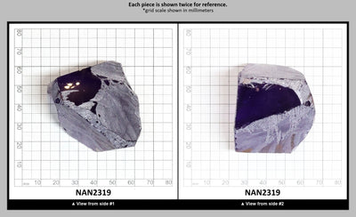 Nanosital Simulated Amethyst  Lab Created Faceting Rough for Gem Cutting - #131 - Various Sizes : NAN2319