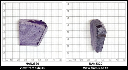 Nanosital Simulated Amethyst  Lab Created Faceting Rough for Gem Cutting - #131 - Various Sizes