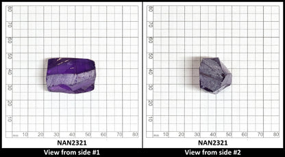 Nanosital Simulated Amethyst  Lab Created Faceting Rough for Gem Cutting - #131 - Various Sizes