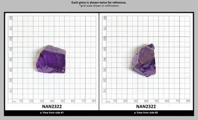 Nanosital Simulated Amethyst  Lab Created Faceting Rough for Gem Cutting - #131 - Various Sizes : NAN2322
