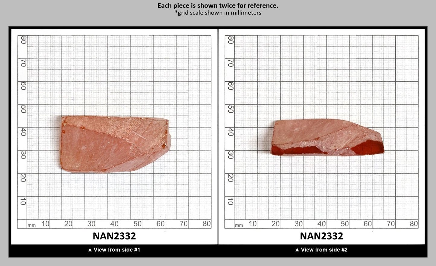 Nanosital Simulated Orange Lab Created Faceting Rough for Gem Cutting - #144 - Various Sizes : NAN2332