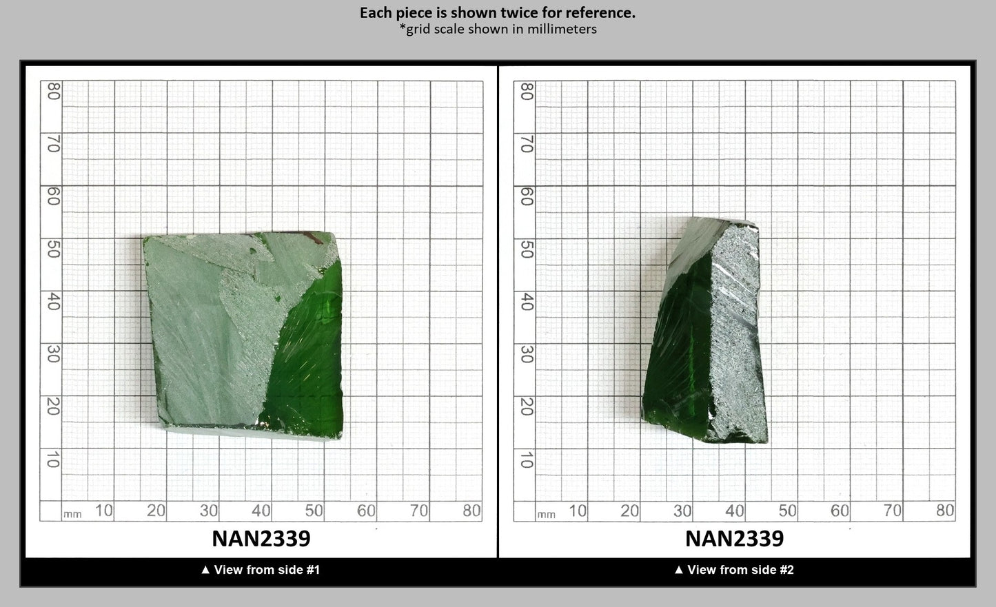 Nanosital Simulated Peridot Lab Created Faceting Rough for Gem Cutting - #172 - Various Sizes : NAN2339