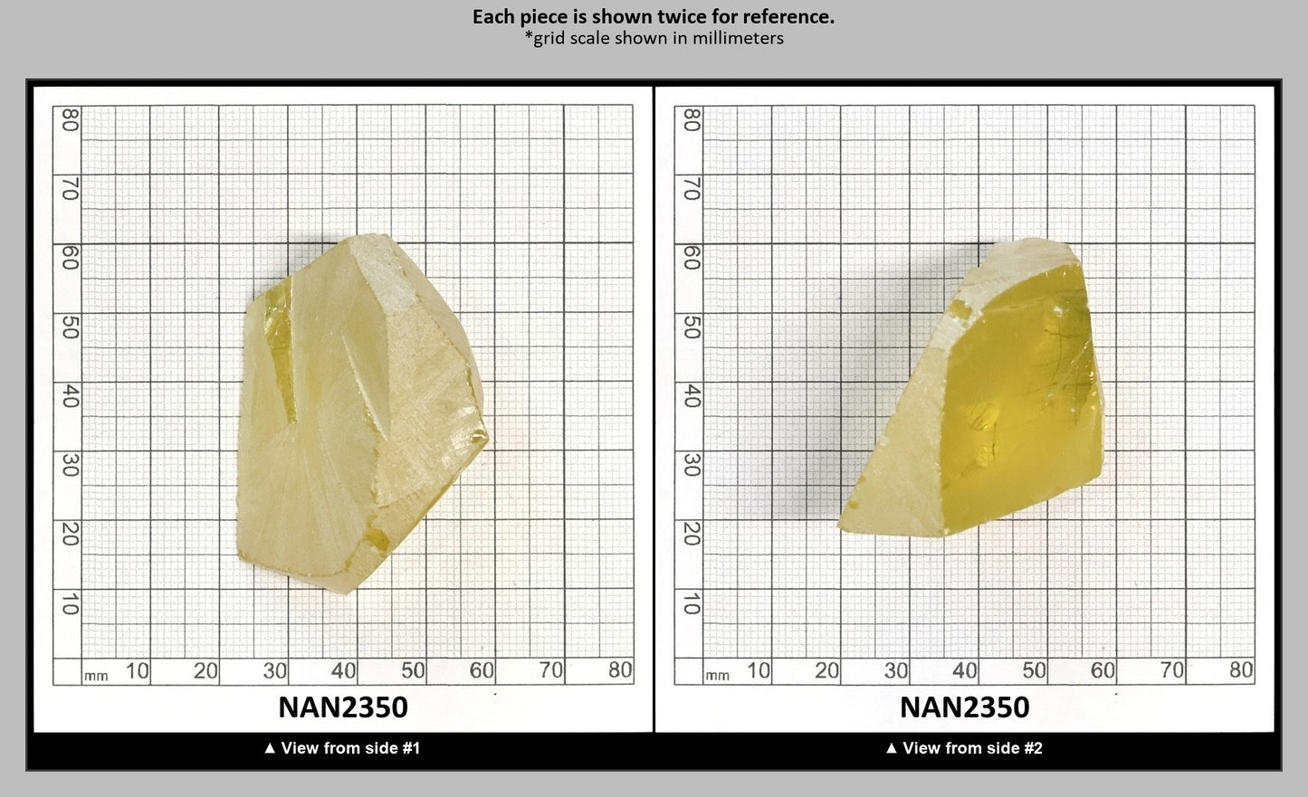 Nanosital Simulated Color Changing Lab Created Faceting Rough for Gem Cutting - #204 - Various Sizes : NAN2350