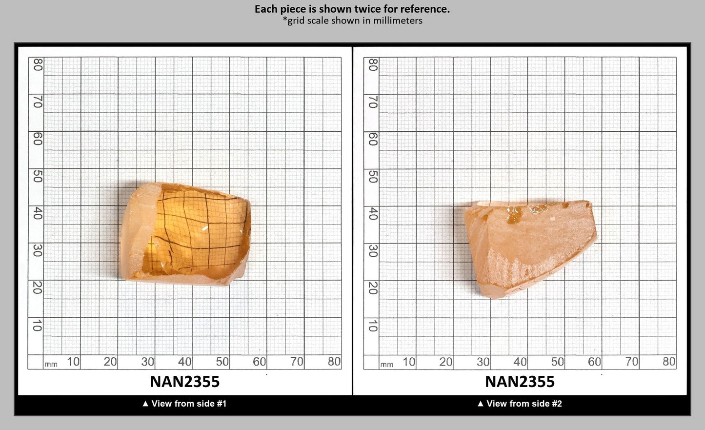 Nanosital Simulated Champagne Morganite Lab Created Faceting Rough for Gem Cutting - #777 - Various Sizes : NAN2355