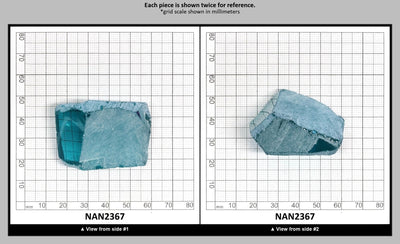Nanosital Simulated Paraiba Tourmaline Lab Created Faceting Rough for Gem Cutting - #A-108/B - Various Sizes : NAN2367