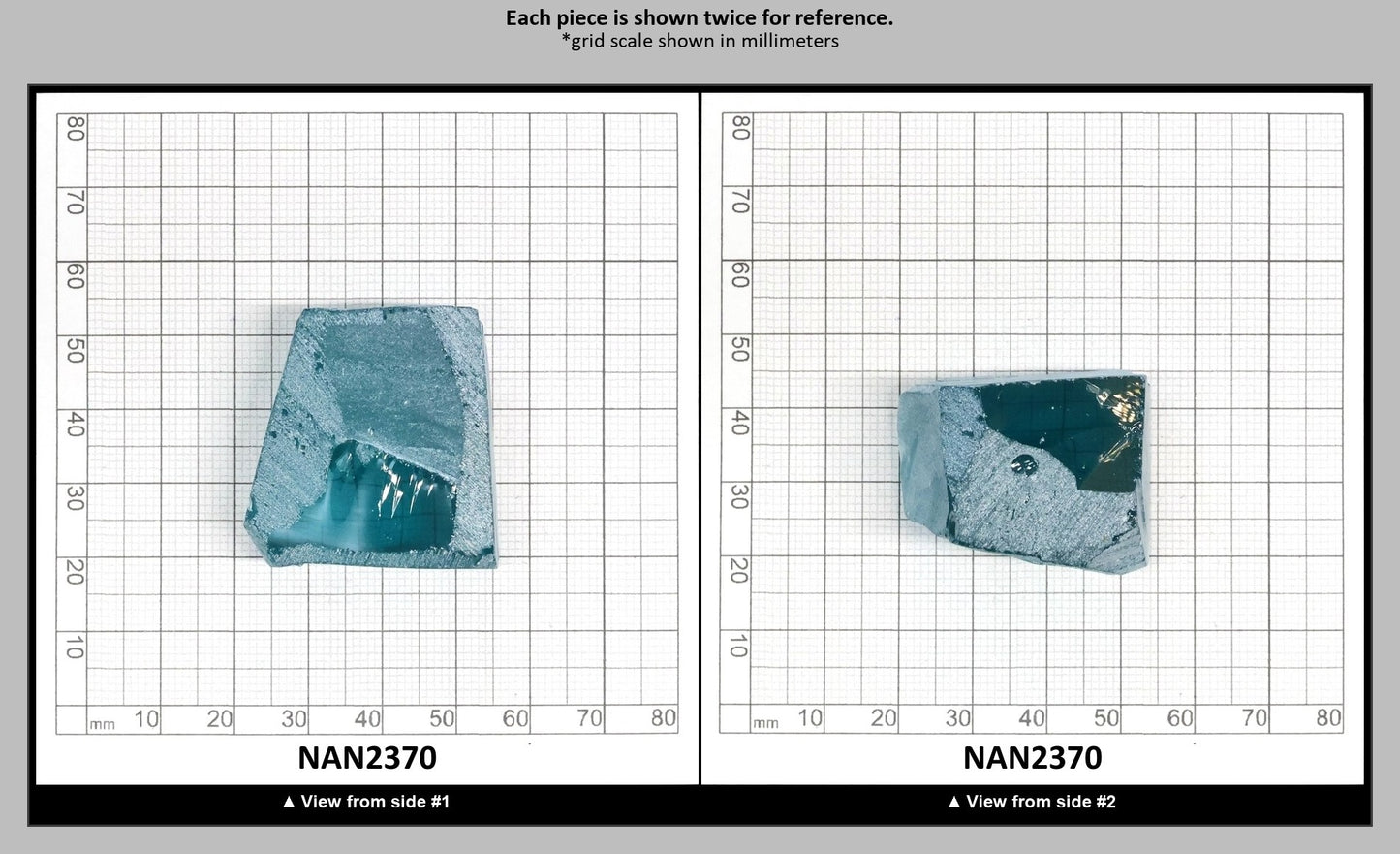 Nanosital Simulated Paraiba Tourmaline Lab Created Faceting Rough for Gem Cutting - #A-108/B - Various Sizes : NAN2370