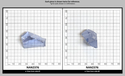 Nanosital Simulated Ice Blue Sapphire Lab Created Faceting Rough for Gem Cutting - #A-144 - Various Sizes : NAN2376
