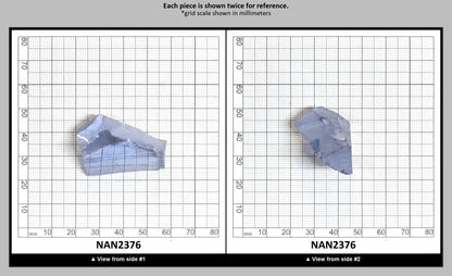 Nanosital Simulated Ice Blue Sapphire Lab Created Faceting Rough for Gem Cutting - #A-144 - Various Sizes : NAN2376