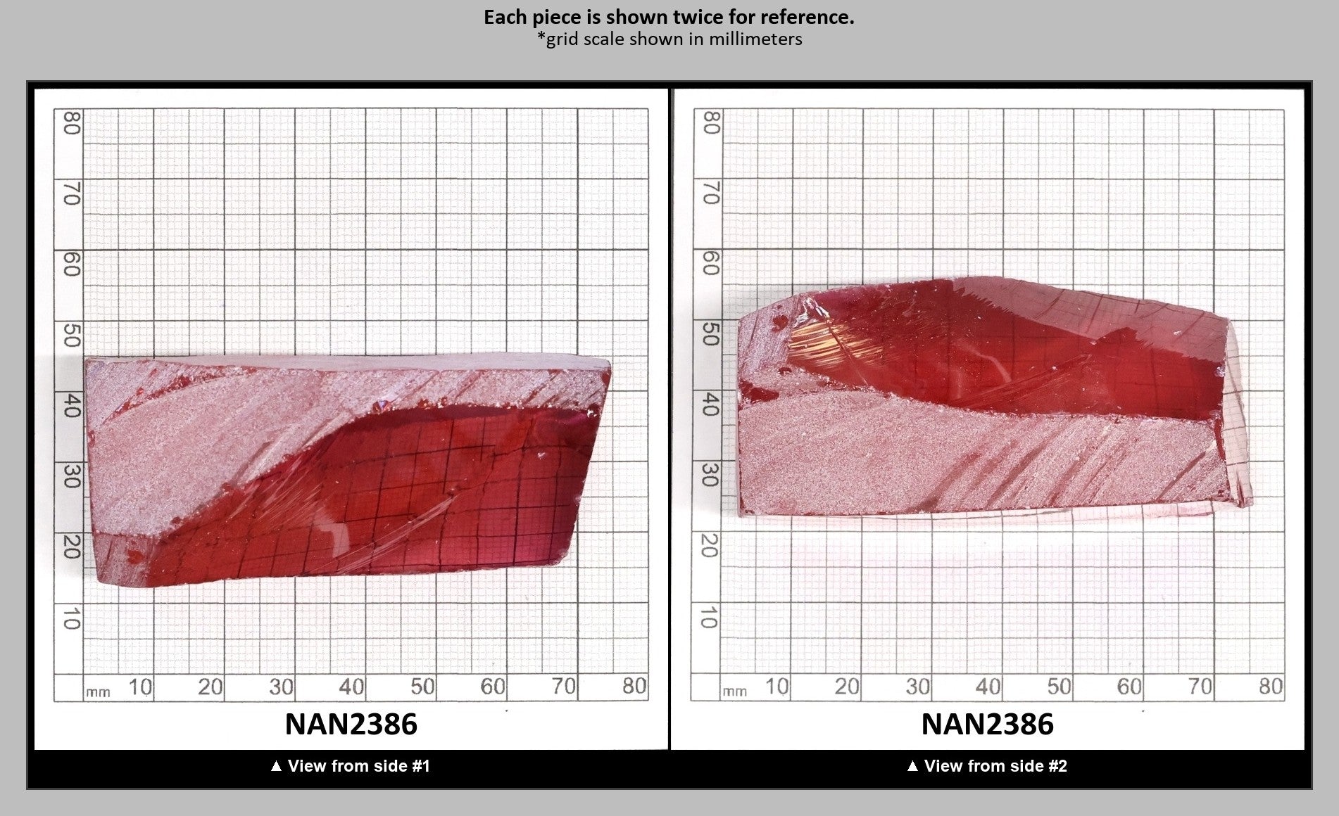 Nanosital Simulated Kunzite Lab Created Faceting Rough for Gem Cutting - #A-8483 - Various Sizes : NAN2386