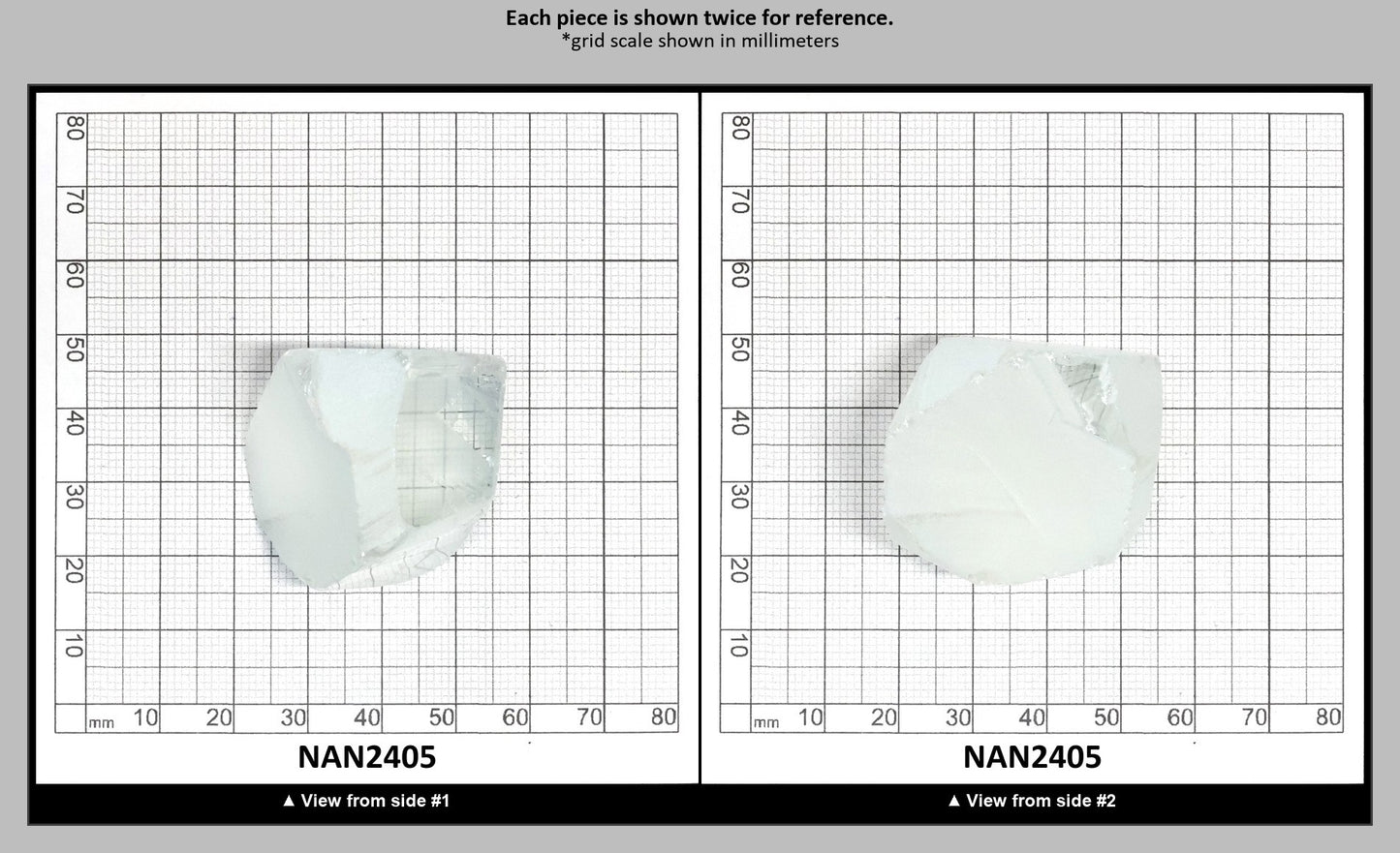 UV Reactive Nanosital #E-137 Lab Created Faceting Rough for Gem Cutting - Various Sizes : NAN2405