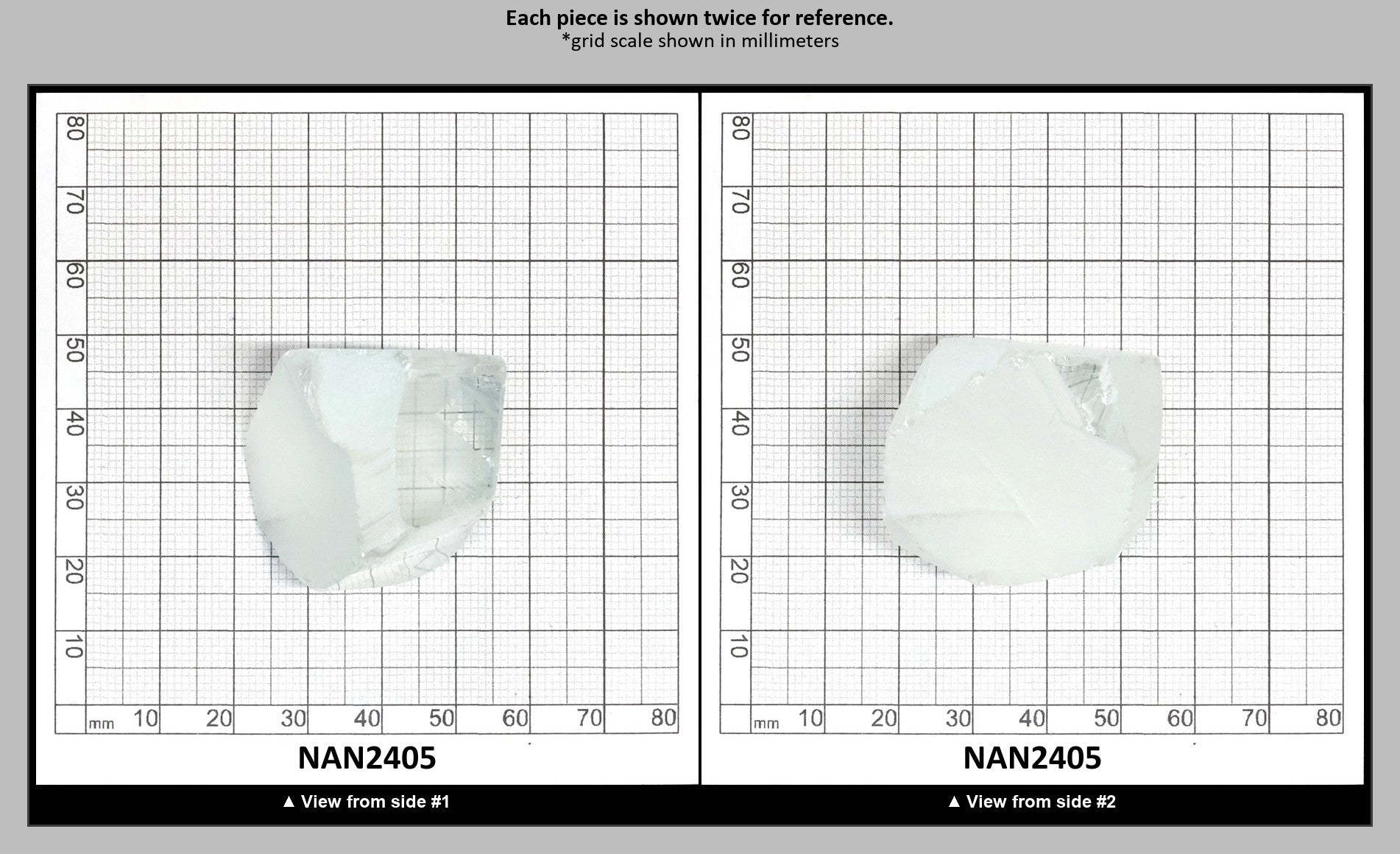 UV Reactive Nanosital #E-137 Lab Created Faceting Rough for Gem Cutting - Various Sizes : NAN2405