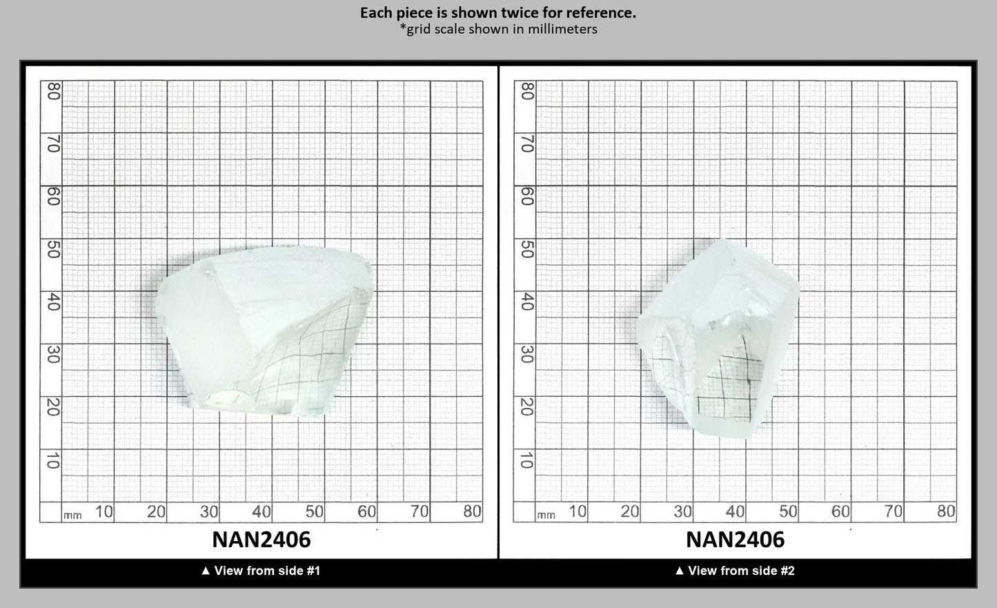 UV Reactive Nanosital #E-137 Lab Created Faceting Rough for Gem Cutting - Various Sizes : NAN2406
