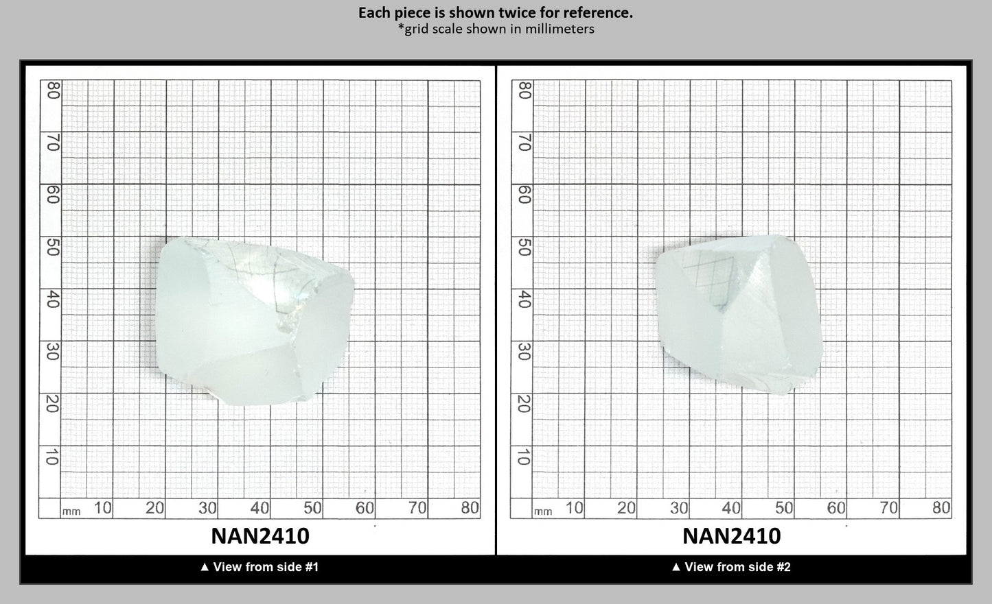 UV Reactive Nanosital #E-137 Lab Created Faceting Rough for Gem Cutting - Various Sizes : NAN2410