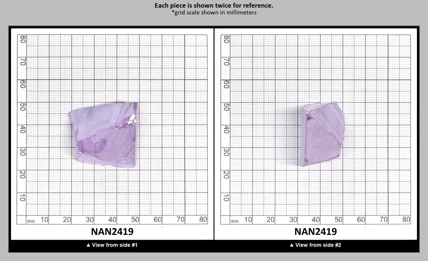 UV Reactive Nanosital #E-273 Lab Created Faceting Rough for Gem Cutting - Various Sizes : NAN2419