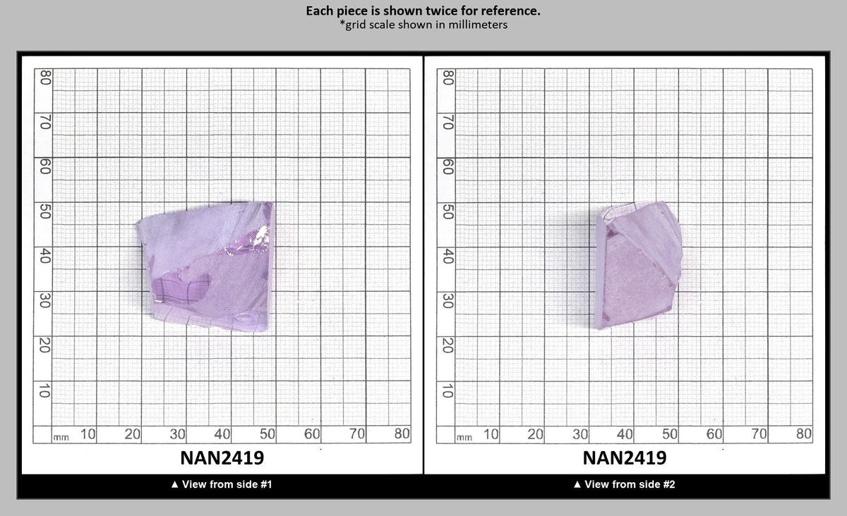UV Reactive Nanosital #E-273 Lab Created Faceting Rough for Gem Cutting - Various Sizes : NAN2419