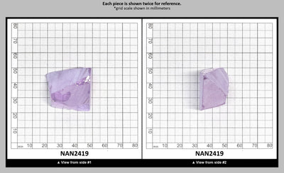 UV Reactive Nanosital #E-273 Lab Created Faceting Rough for Gem Cutting - Various Sizes : NAN2419