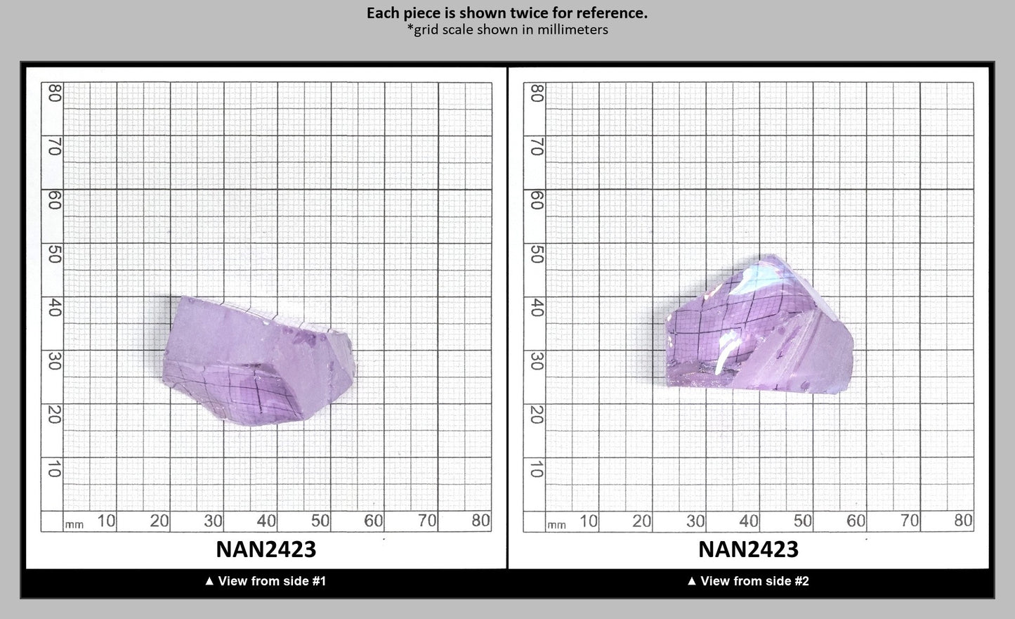 UV Reactive Nanosital #E-273 Lab Created Faceting Rough for Gem Cutting - Various Sizes : NAN2423