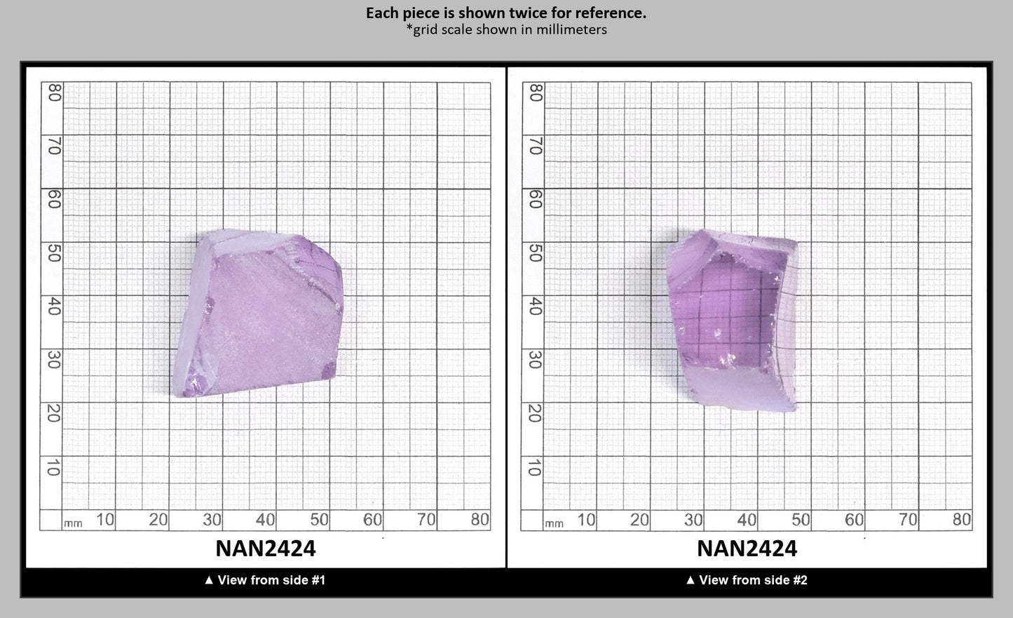 UV Reactive Nanosital #E-273 Lab Created Faceting Rough for Gem Cutting - Various Sizes : NAN2424
