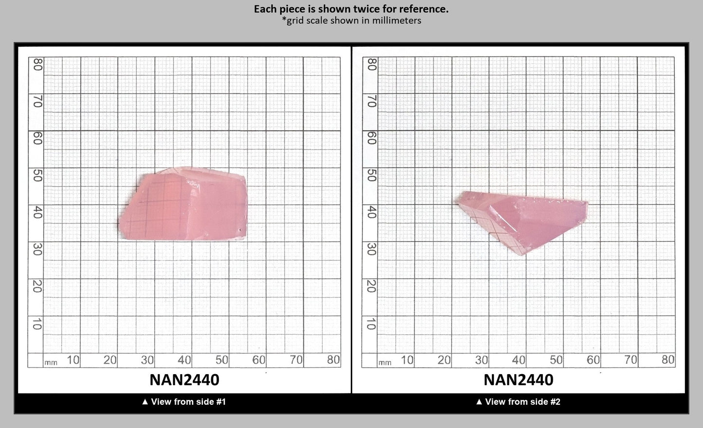 Nanosital Simulated Pink Opal Lab Created Faceting Rough for Gem Cutting - #002 - Various Sizes : NAN2440