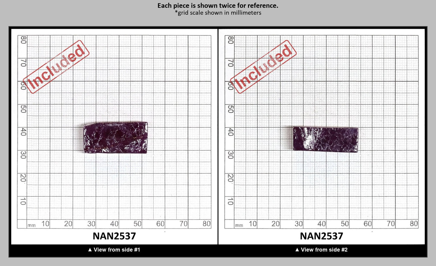 Nanosital Simulated Fuchsia Tourmaline (Included) Lab Created Faceting Rough for Gem Cutting - #Z-250 - Various Sizes : NAN2537
