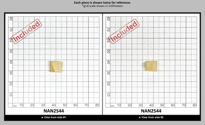 Nanosital Simulated Yellow Sapphire (Included) Lab Created Faceting Rough for Gem Cutting - #Z-7606 - Various Sizes : NAN2544
