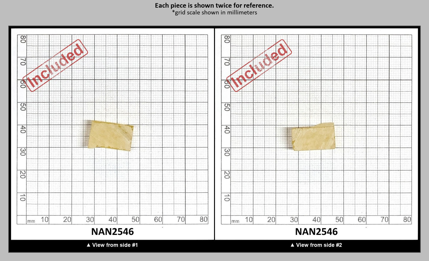 Nanosital Simulated Yellow Sapphire (Included) Lab Created Faceting Rough for Gem Cutting - #Z-7606 - Various Sizes : NAN2546