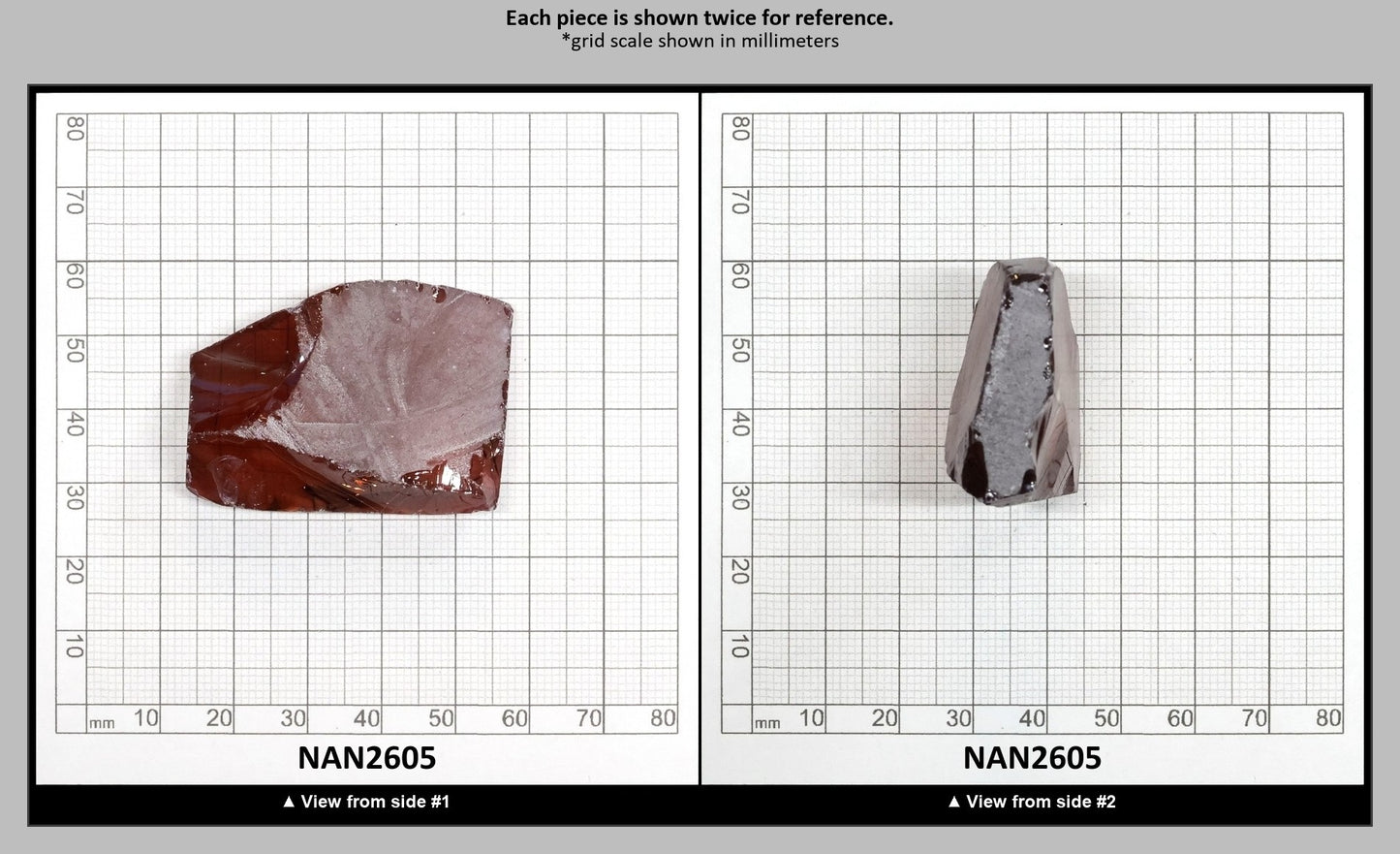 Nanosital Simulated Marsala Color Changing Lab Created Faceting Rough for Gem Cutting - #5 - Various Sizes : NAN2605