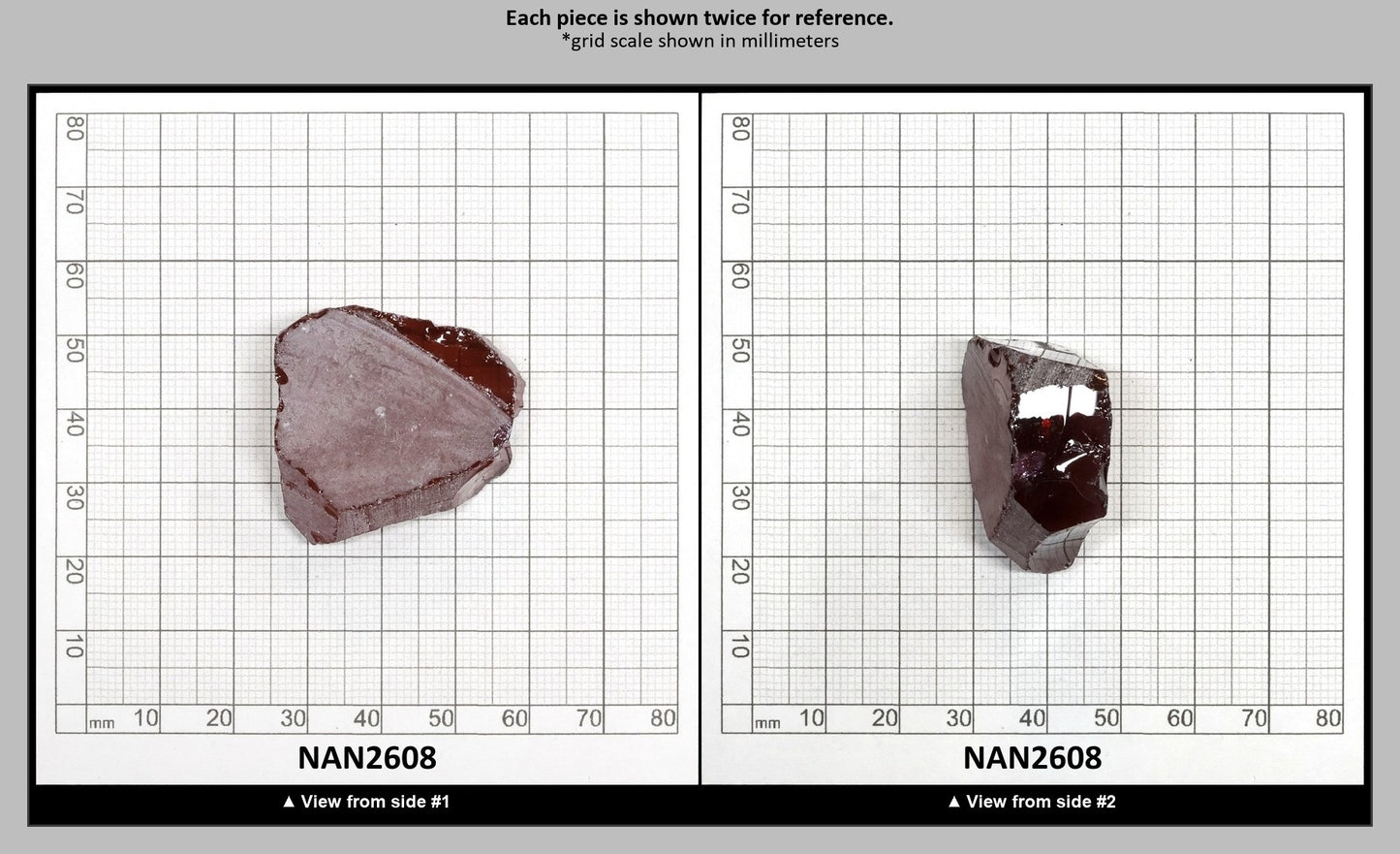 Nanosital Simulated Marsala Color Changing Lab Created Faceting Rough for Gem Cutting - #5 - Various Sizes : NAN2608