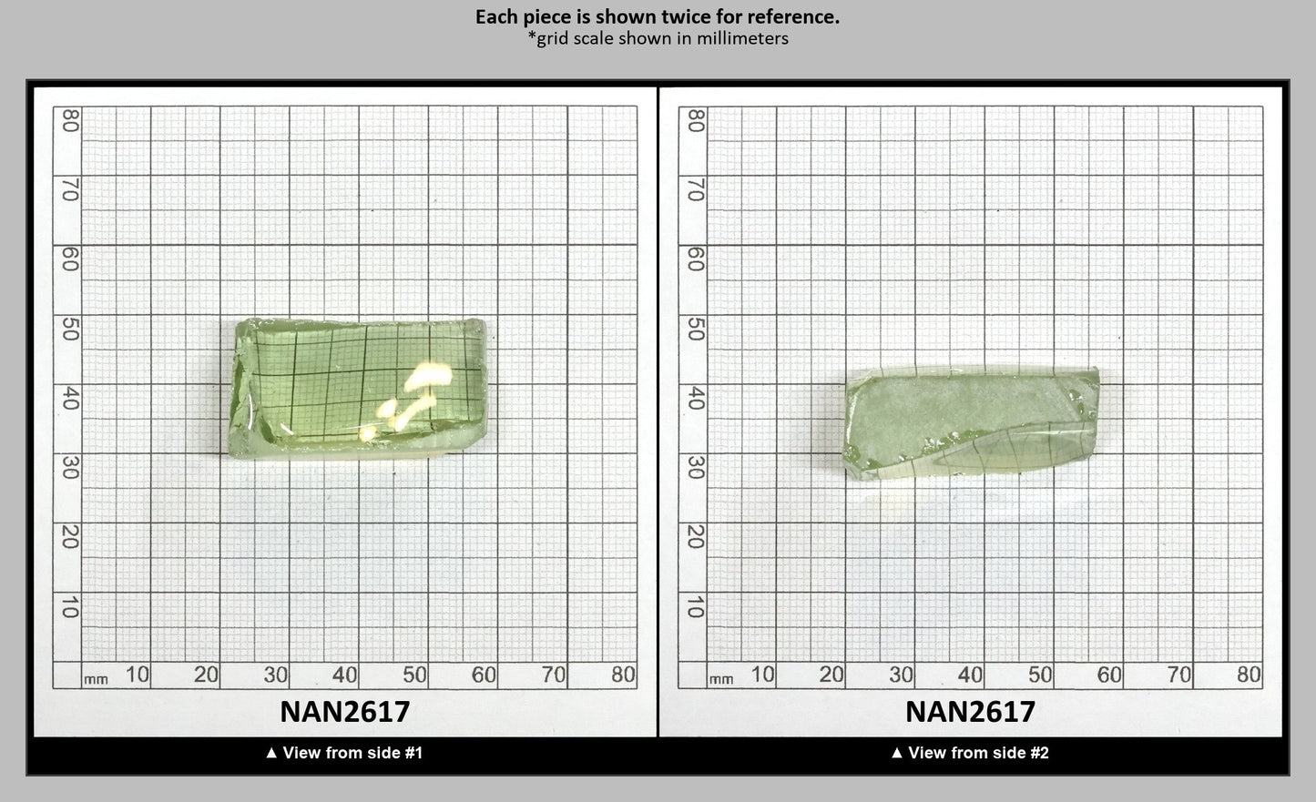 Nanosital Simulated Green Beryl Lab Created Faceting Rough for Gem Cutting - #18- Various Sizes : NAN2617