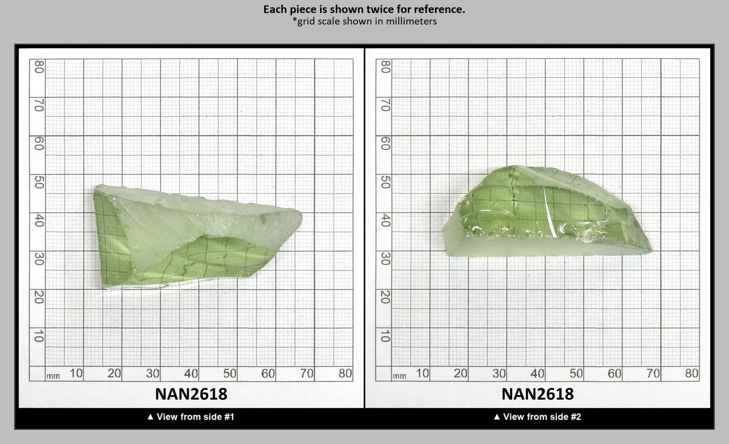Nanosital Simulated Green Beryl Lab Created Faceting Rough for Gem Cutting - #18- Various Sizes : NAN2618