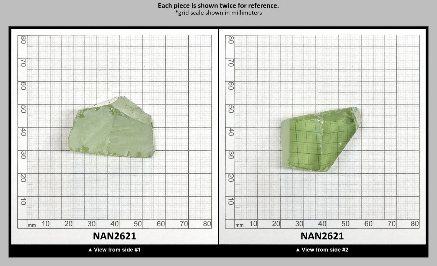 Nanosital Simulated Green Beryl Lab Created Faceting Rough for Gem Cutting - #18- Various Sizes : NAN2621