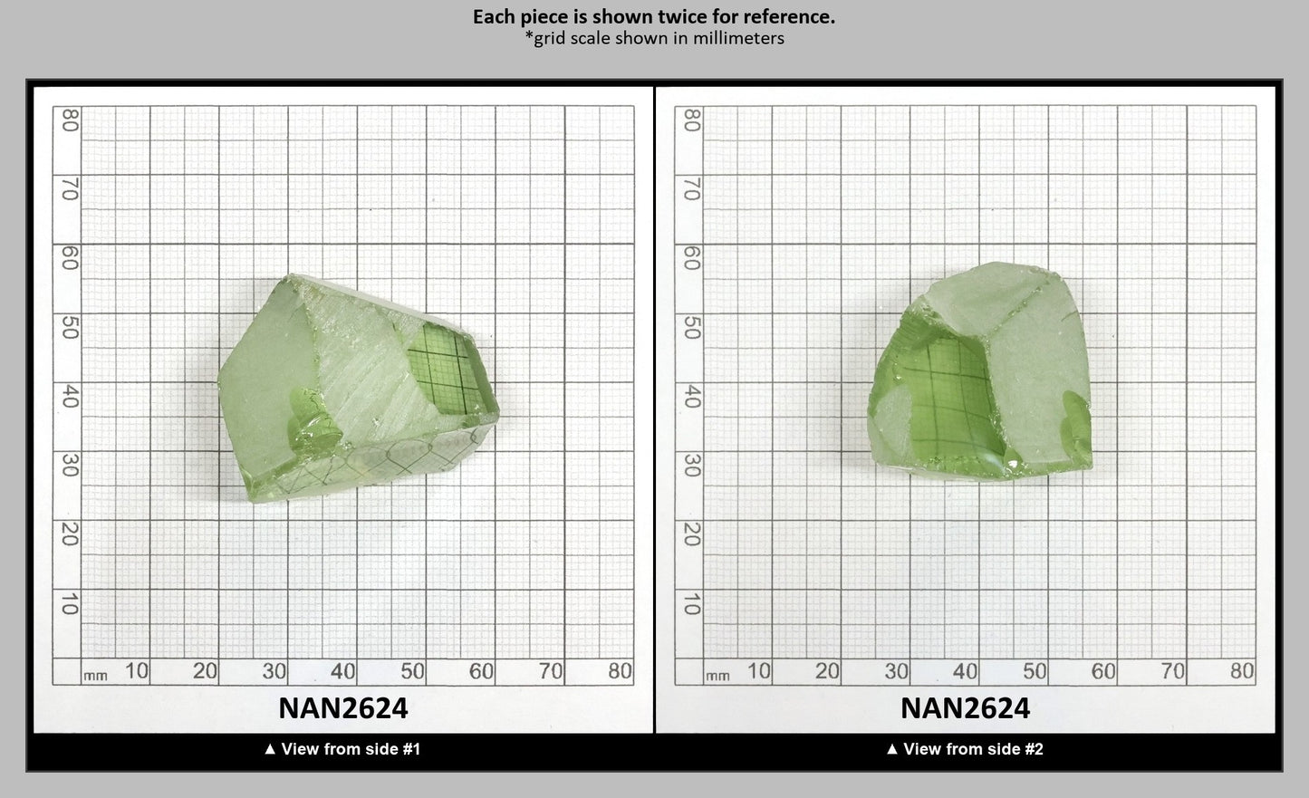 Nanosital Simulated Green Beryl Lab Created Faceting Rough for Gem Cutting - #18- Various Sizes : NAN2624