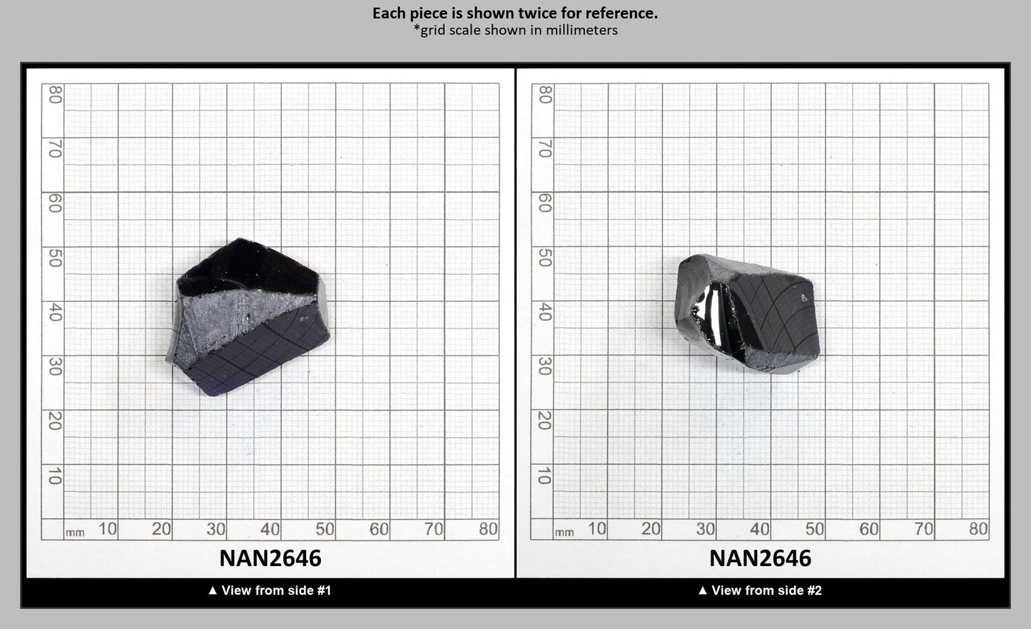 Nanosital Simulated Dark Blue Sapphire Lab Created Faceting Rough for Gem Cutting - #30 - Various Sizes : NAN2646