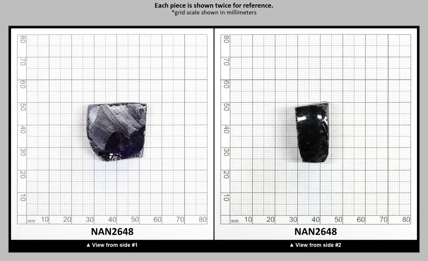 Nanosital Simulated Dark Blue Sapphire Lab Created Faceting Rough for Gem Cutting - #30 - Various Sizes : NAN2648