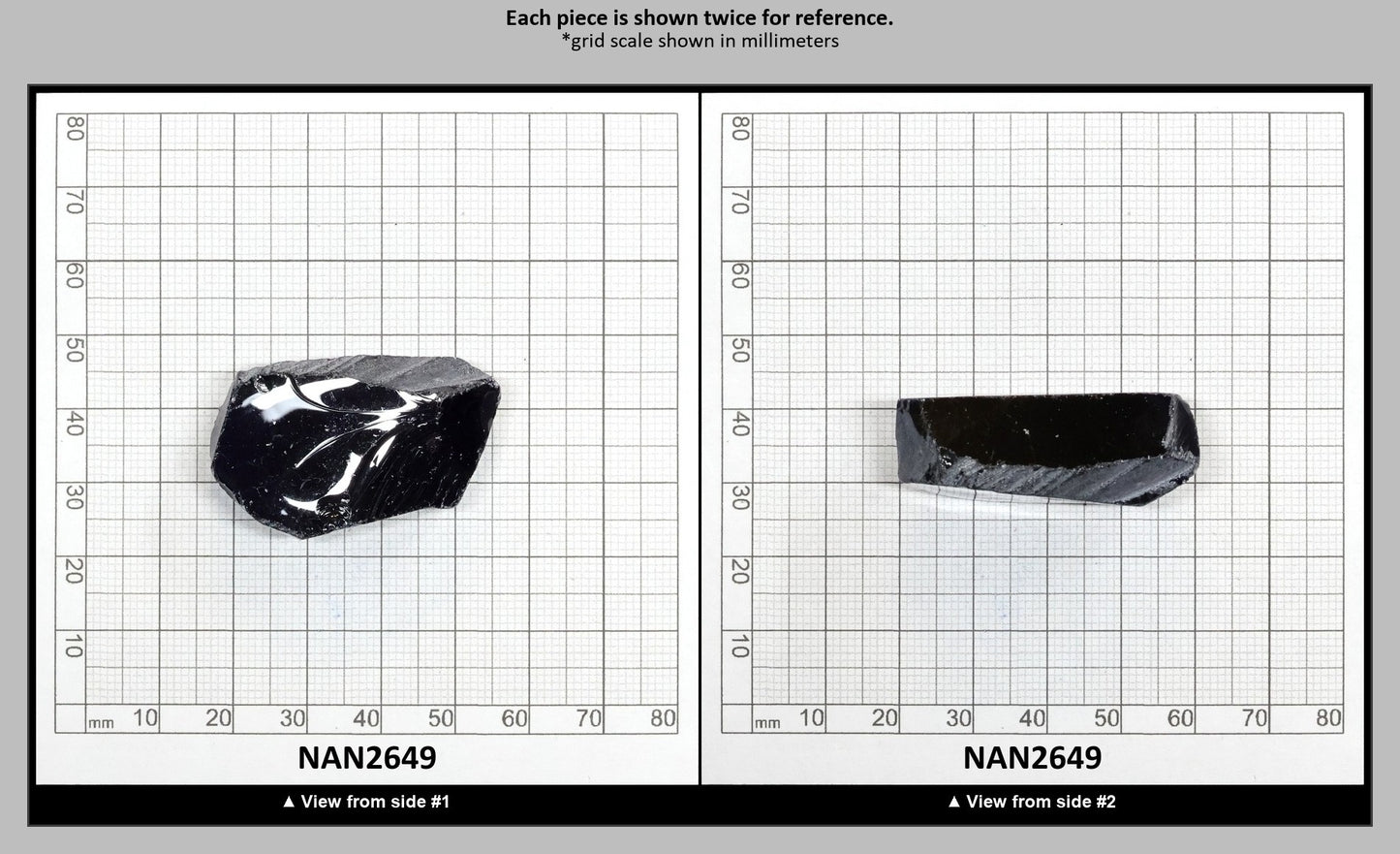 Nanosital Simulated Dark Blue Sapphire Lab Created Faceting Rough for Gem Cutting - #30 - Various Sizes : NAN2649