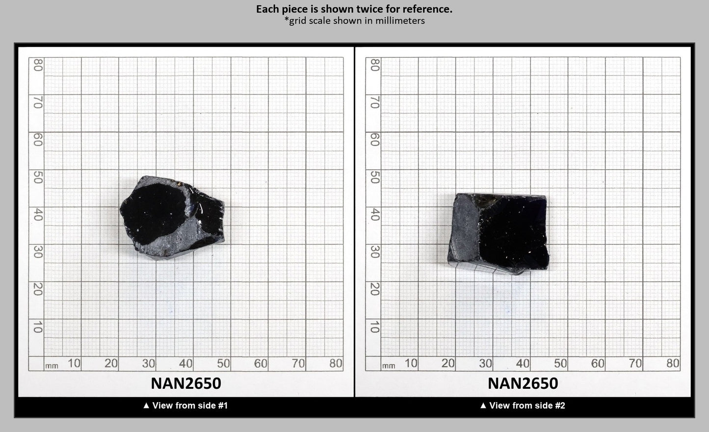 Nanosital Simulated Dark Blue Sapphire Lab Created Faceting Rough for Gem Cutting - #30 - Various Sizes : NAN2650