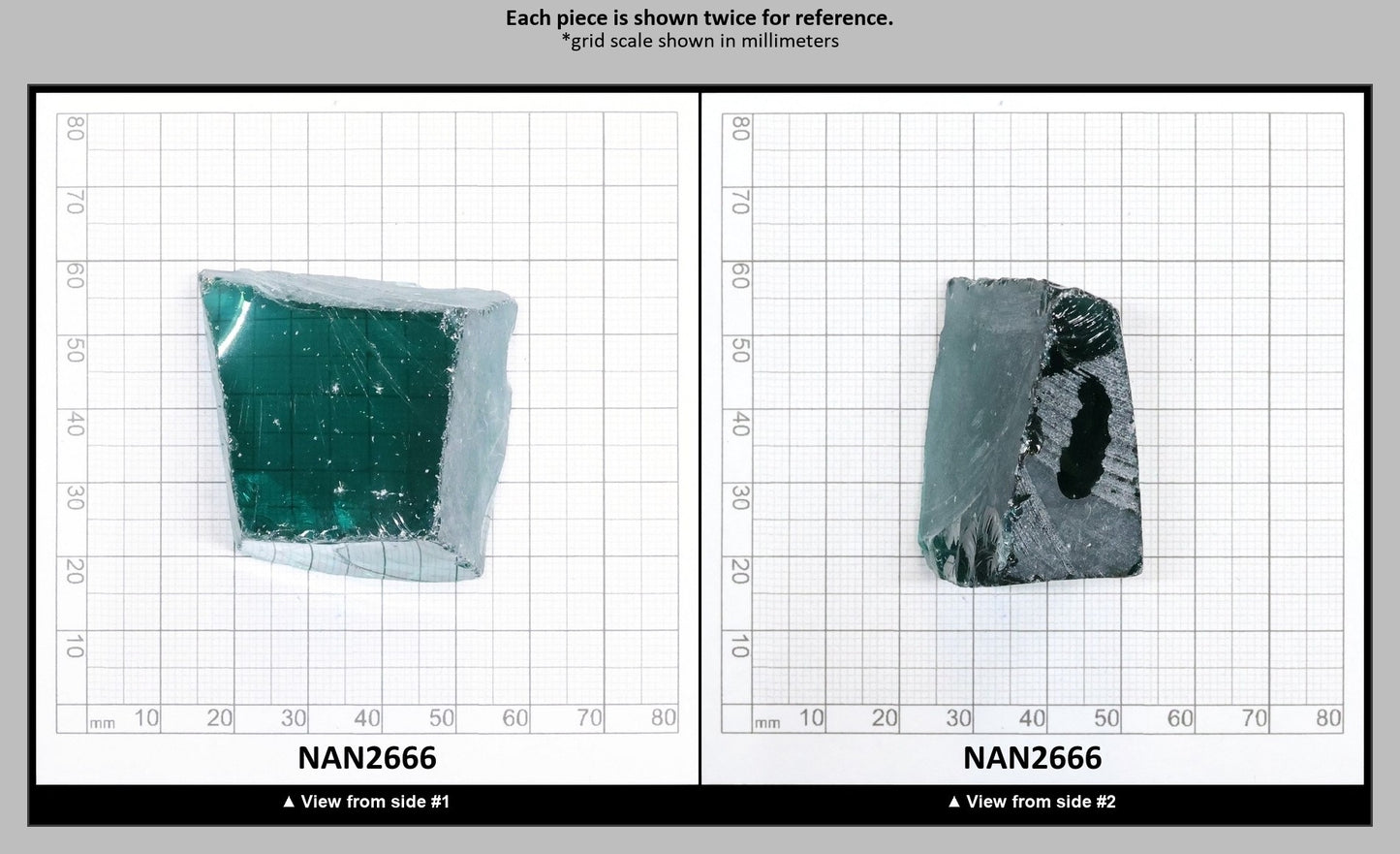 Nanosital Simulated Paraiba Tourmaline Lab Created Faceting Rough for Gem Cutting - #A-75 - Various Sizes : NAN2666