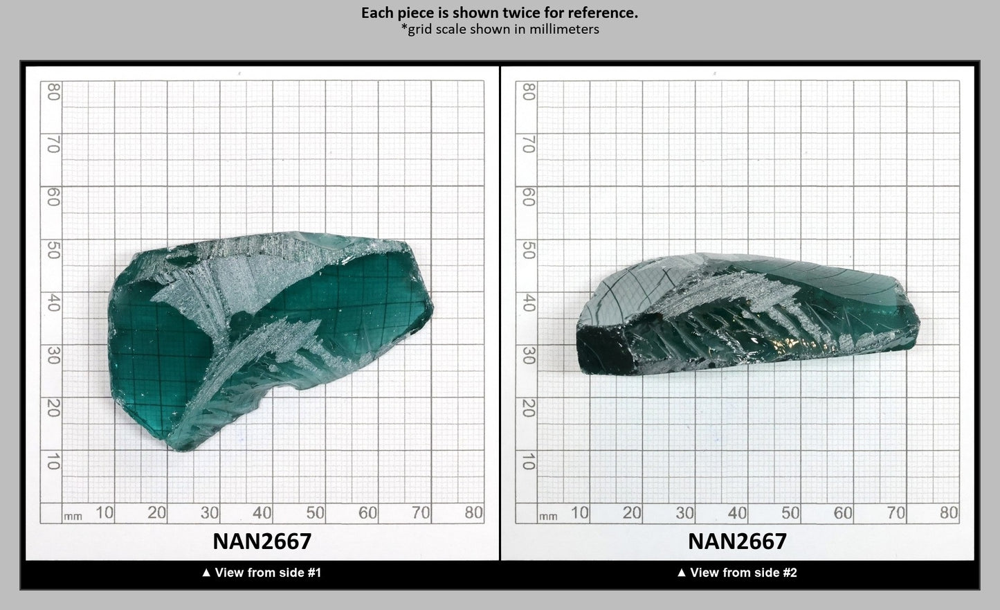 Nanosital Simulated Paraiba Tourmaline Lab Created Faceting Rough for Gem Cutting - #A-75 - Various Sizes : NAN2667