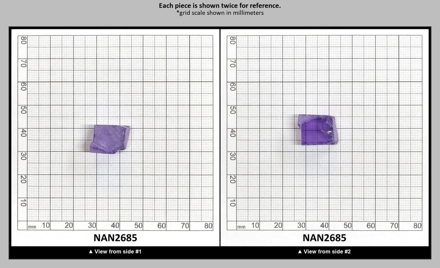 Nanosital Simulated Color Changing Lab Created Faceting Rough for Gem Cutting - #E-260 - Various Sizes : NAN2685