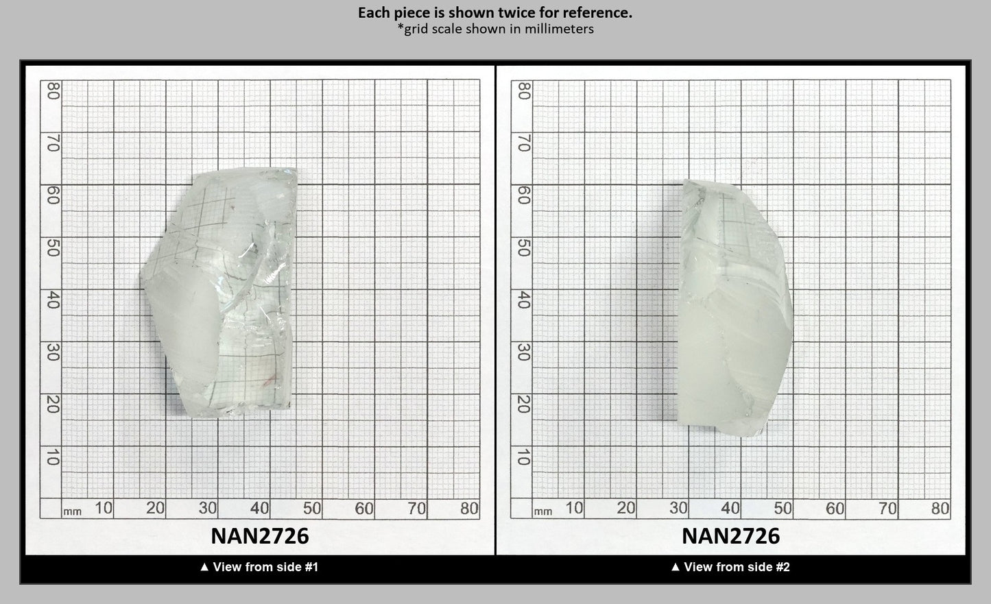 UV Reactive Nanosital #E-272 Lab Created Faceting Rough for Gem Cutting - Various Sizes : NAN2726