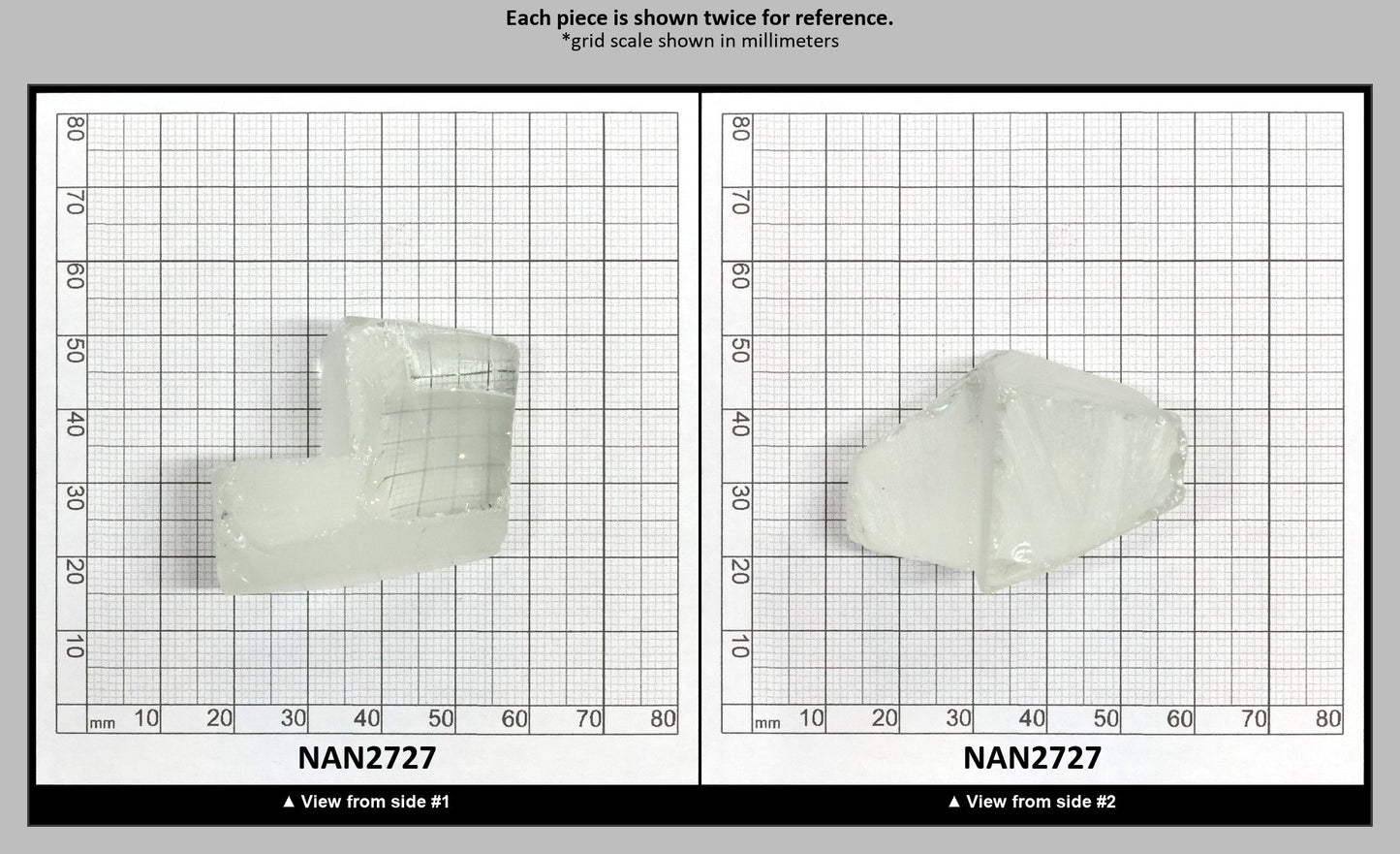 UV Reactive Nanosital #E-272 Lab Created Faceting Rough for Gem Cutting - Various Sizes : NAN2727