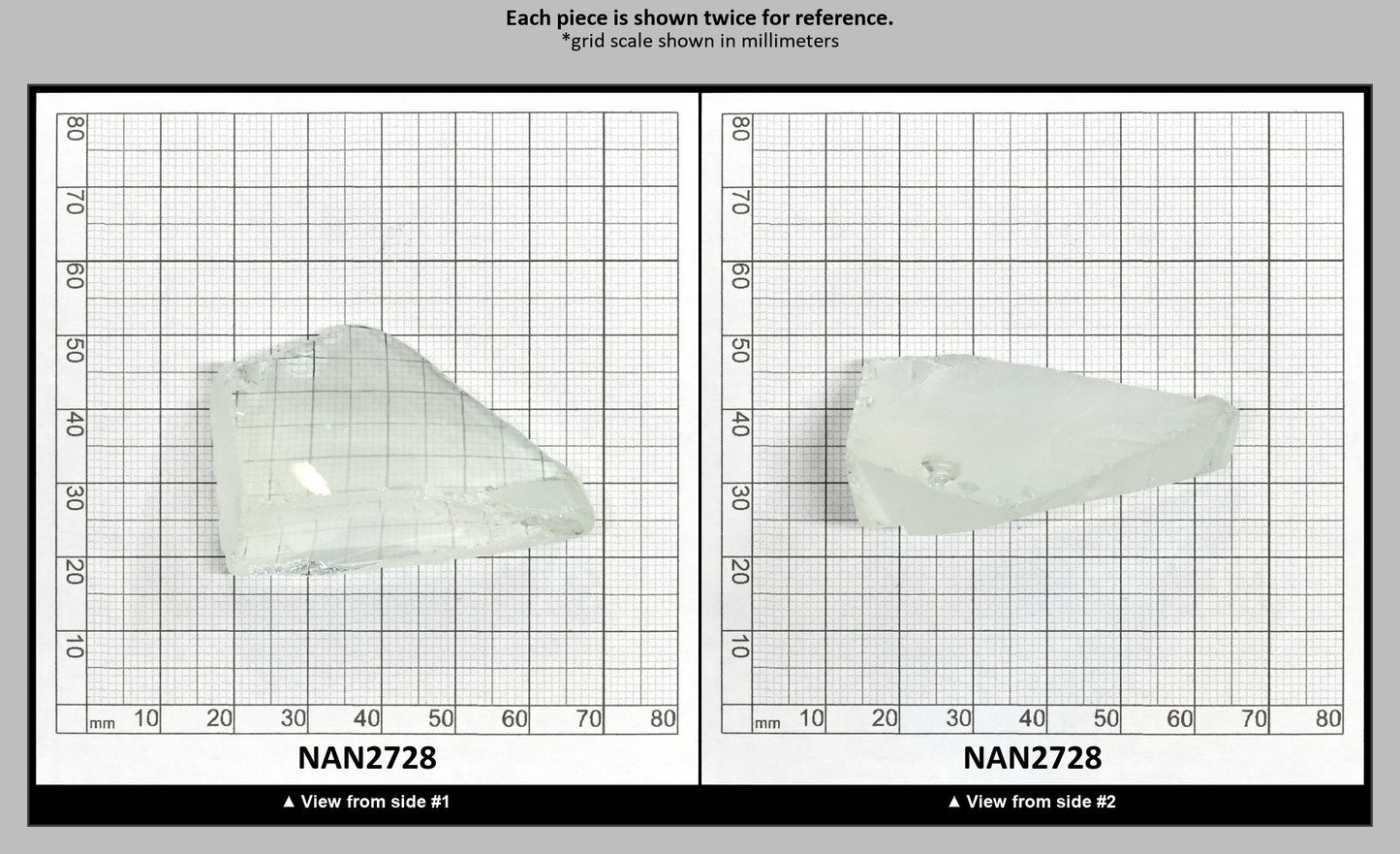 UV Reactive Nanosital #E-272 Lab Created Faceting Rough for Gem Cutting - Various Sizes : NAN2728