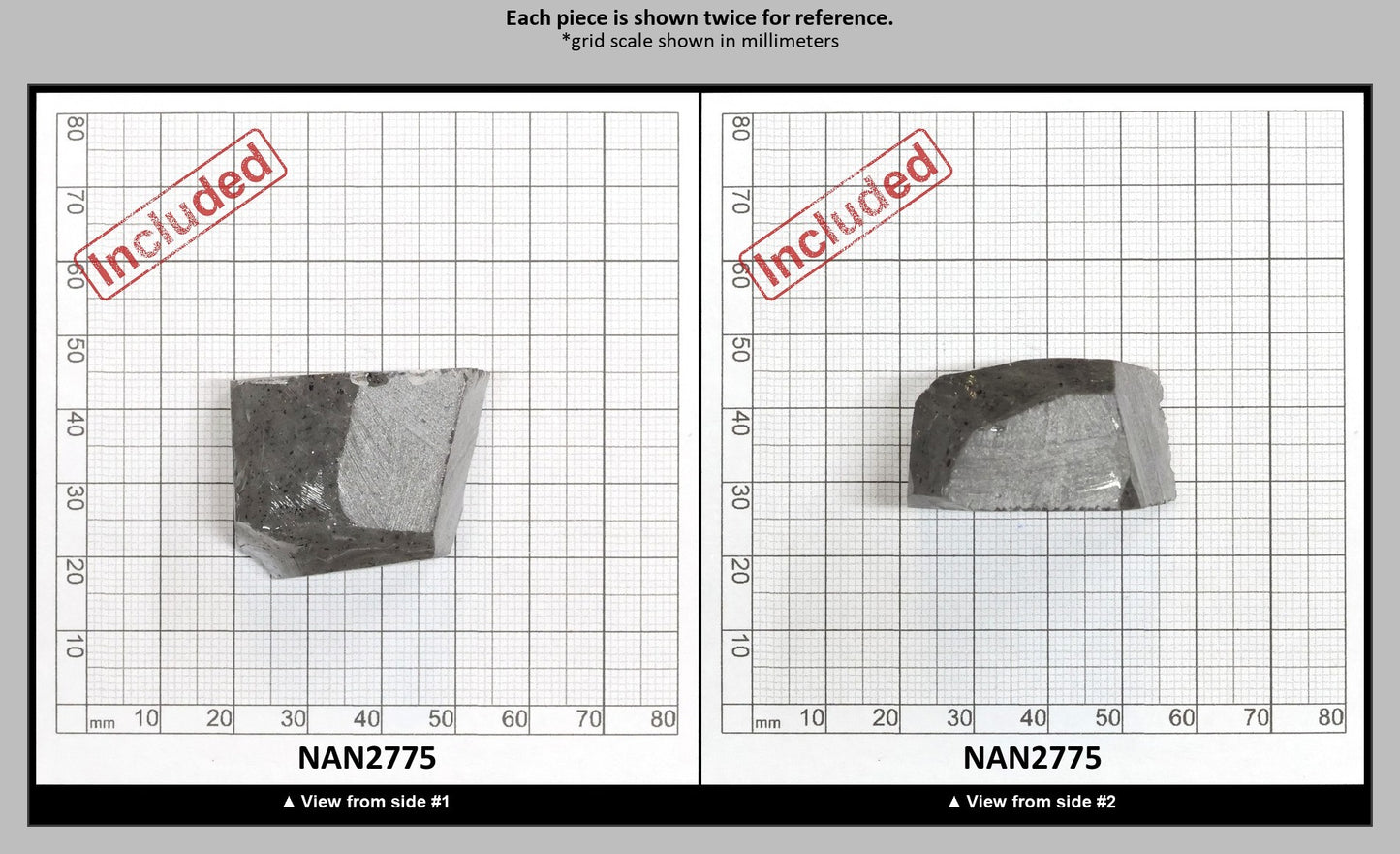 Nanosital Simulated Salt and Pepper Diamond Lab Created Faceting Rough for Gem Cutting - #Z-1345 - Various Sizes : NAN2775